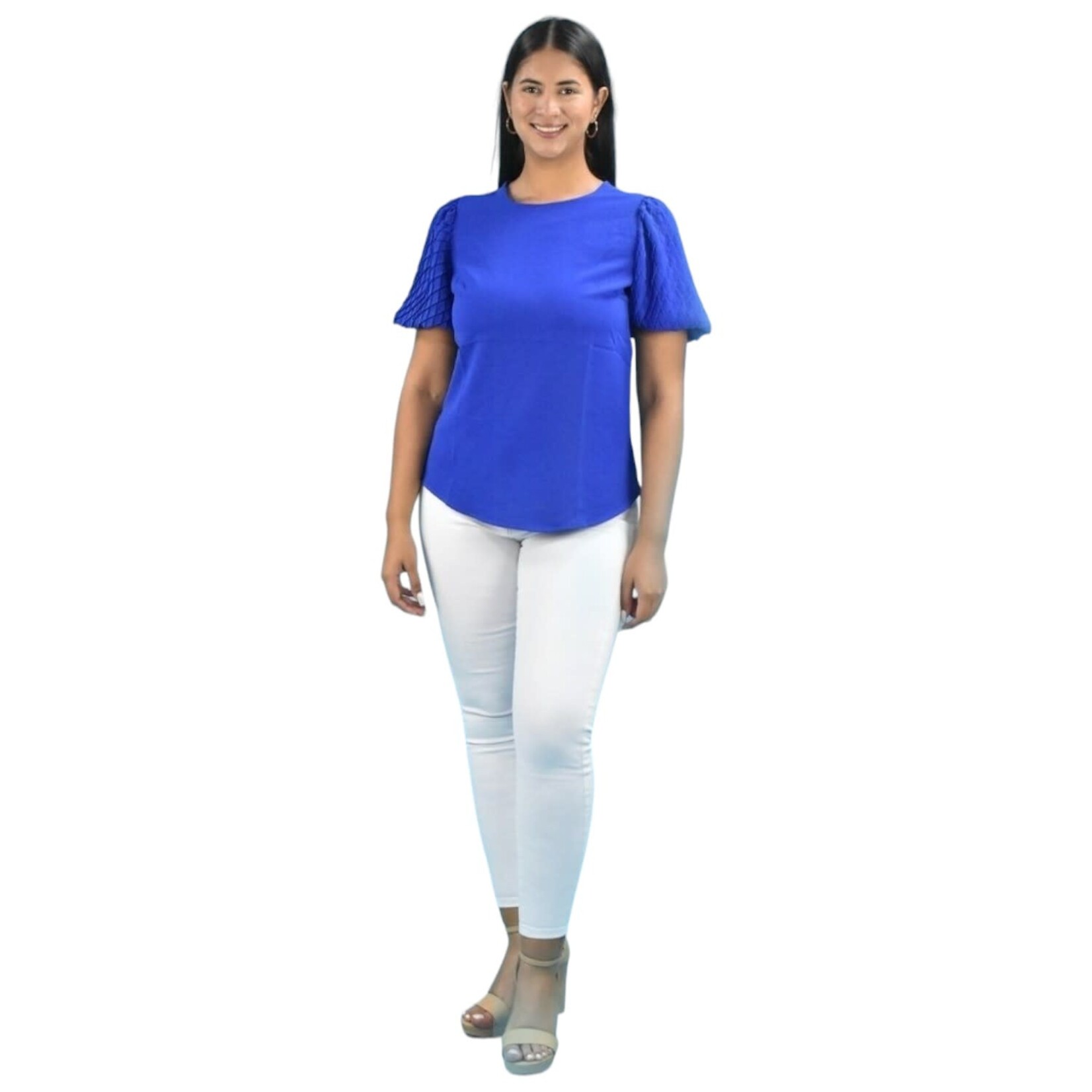 LAC BLEU LAC BLEU SHORT SLEEVE TOP B3943