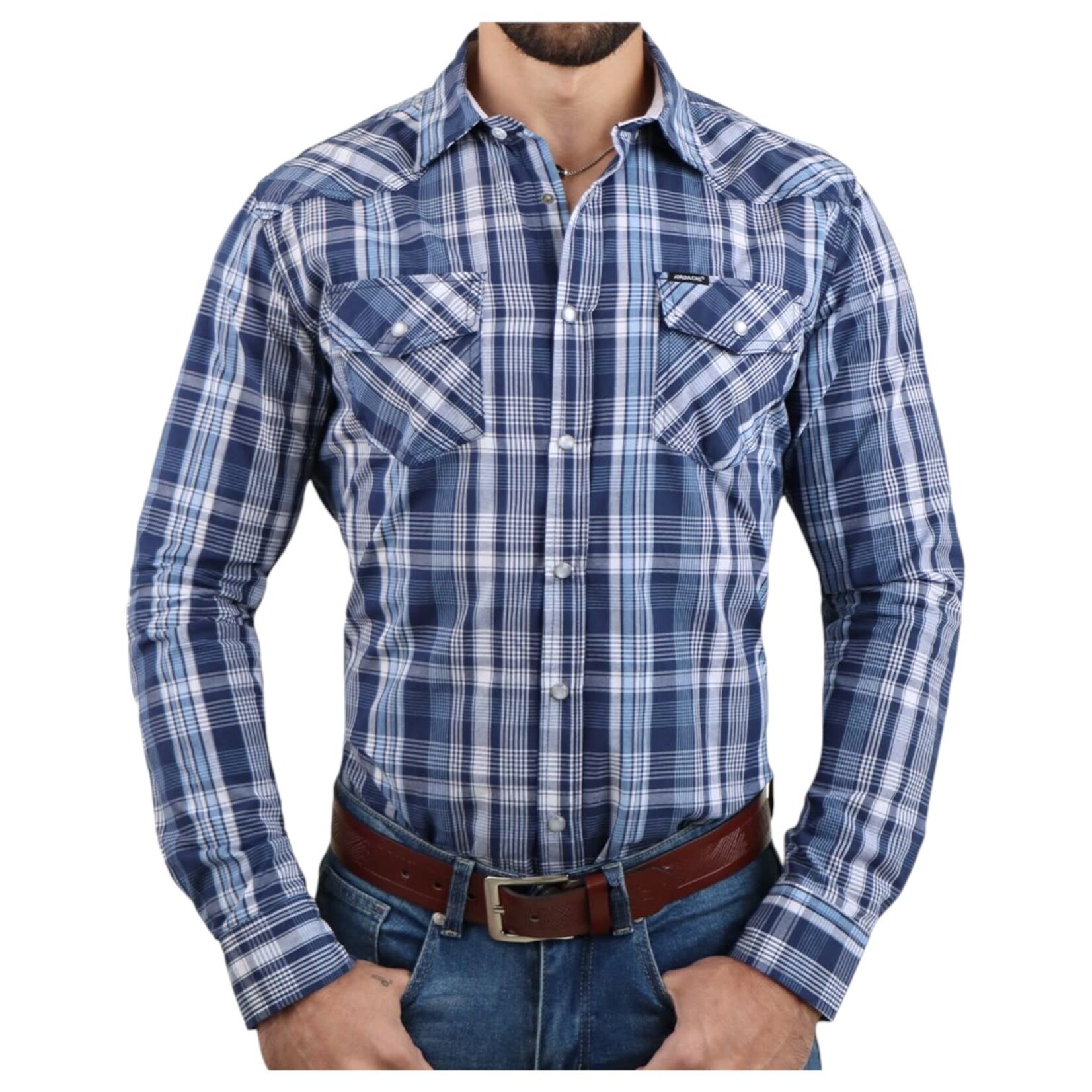 JORDACHE CLOTHING JORDACHE LONG SLEEVE PLAID SHIRT 20L-829