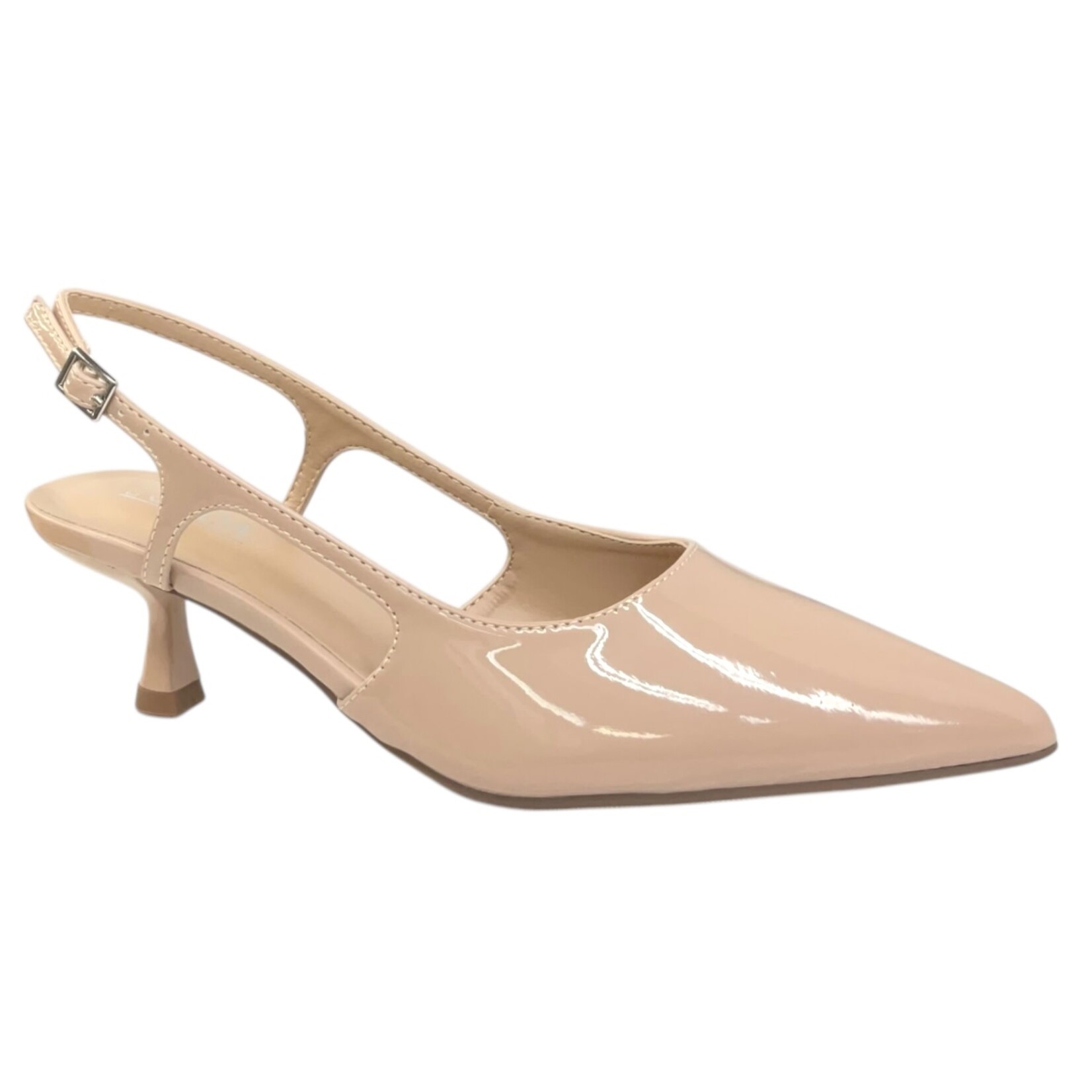 SODA SODA POINTED TOE SLINGBACK KITTEN HEEL BELL