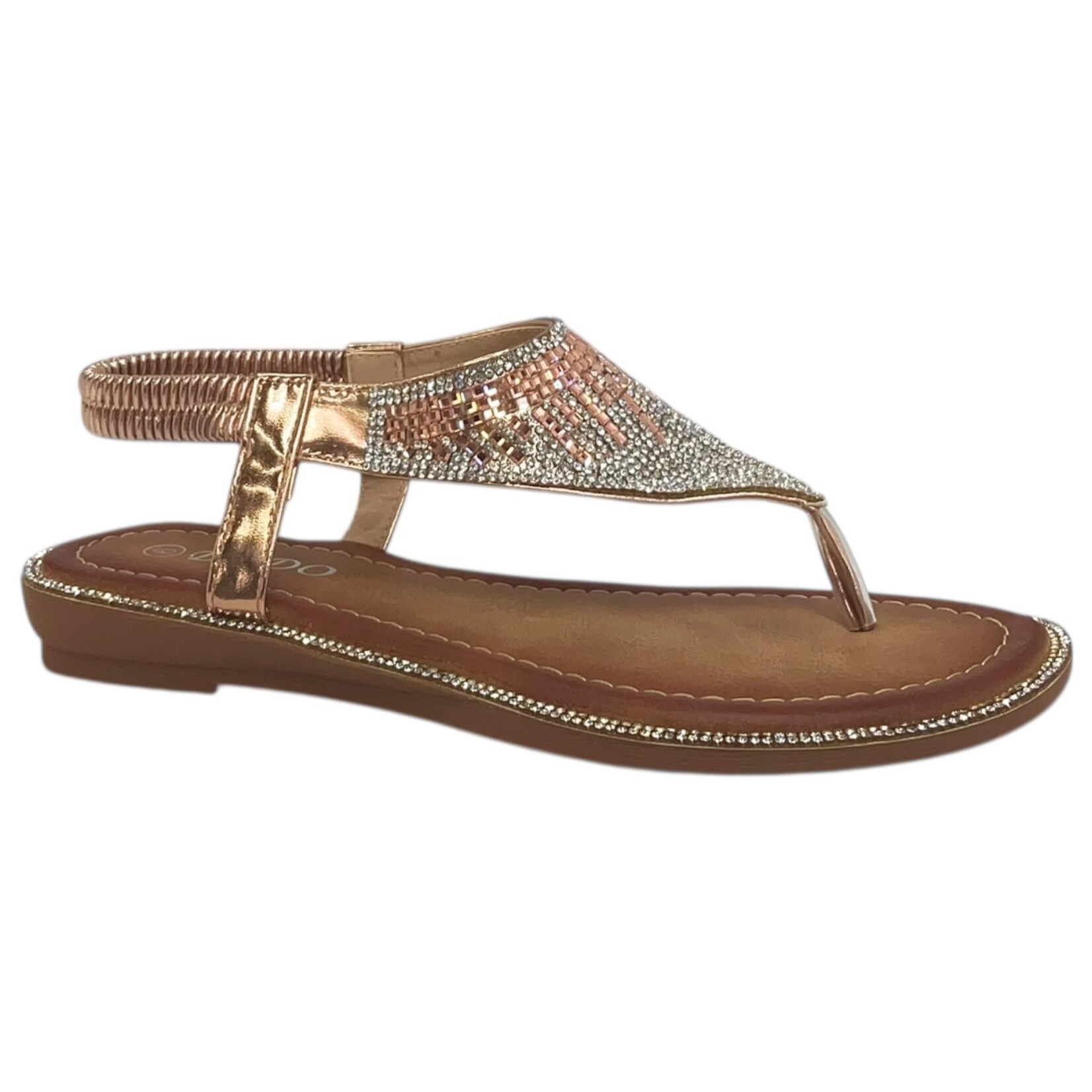 DODO DODO RHINESTONE ELASTIC BAND SANDAL D4-05