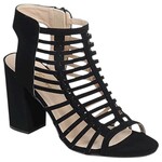 FOREVER FOREVER CAGED OPEN TOE BLOCK HEEL BECKIE-19