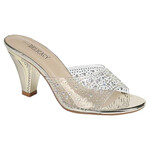 FOREVER FOREVER CLEAR RHINESTONE BAND HEEL PERFORM-61
