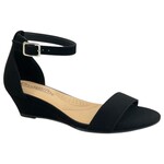 CITY CLASSIFIED CITY CLASSIFIED ONE BAND ANKLE STRAP WEDGE TIKI