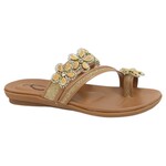 ATALINA ATALINA FLOWER DETAIL TOE LOOP SLIPPER DF9571