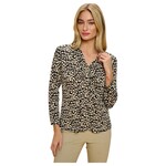 PERSEPTION PERSEPTION LONG SLEEVE RUCHING PLACKET COLLAR SHIRT TP-PT-1664