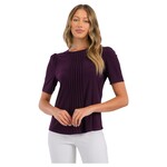 PERSEPTION PERSEPTION SHORT SLEEVE PINTUCK PUFF TOP TP-MS-1810