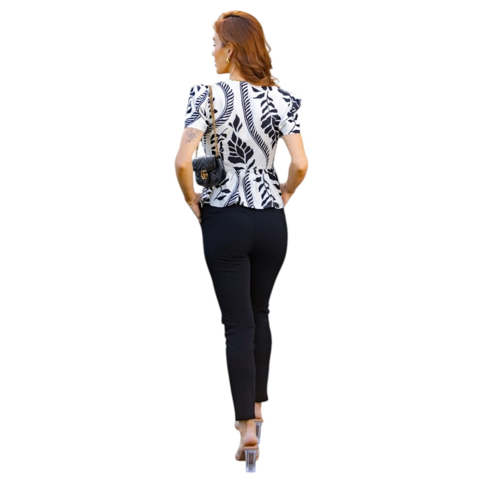 DAZZ DAZZ ELASTIC WAIST CREPE SKINNY DRESSPANT D36348