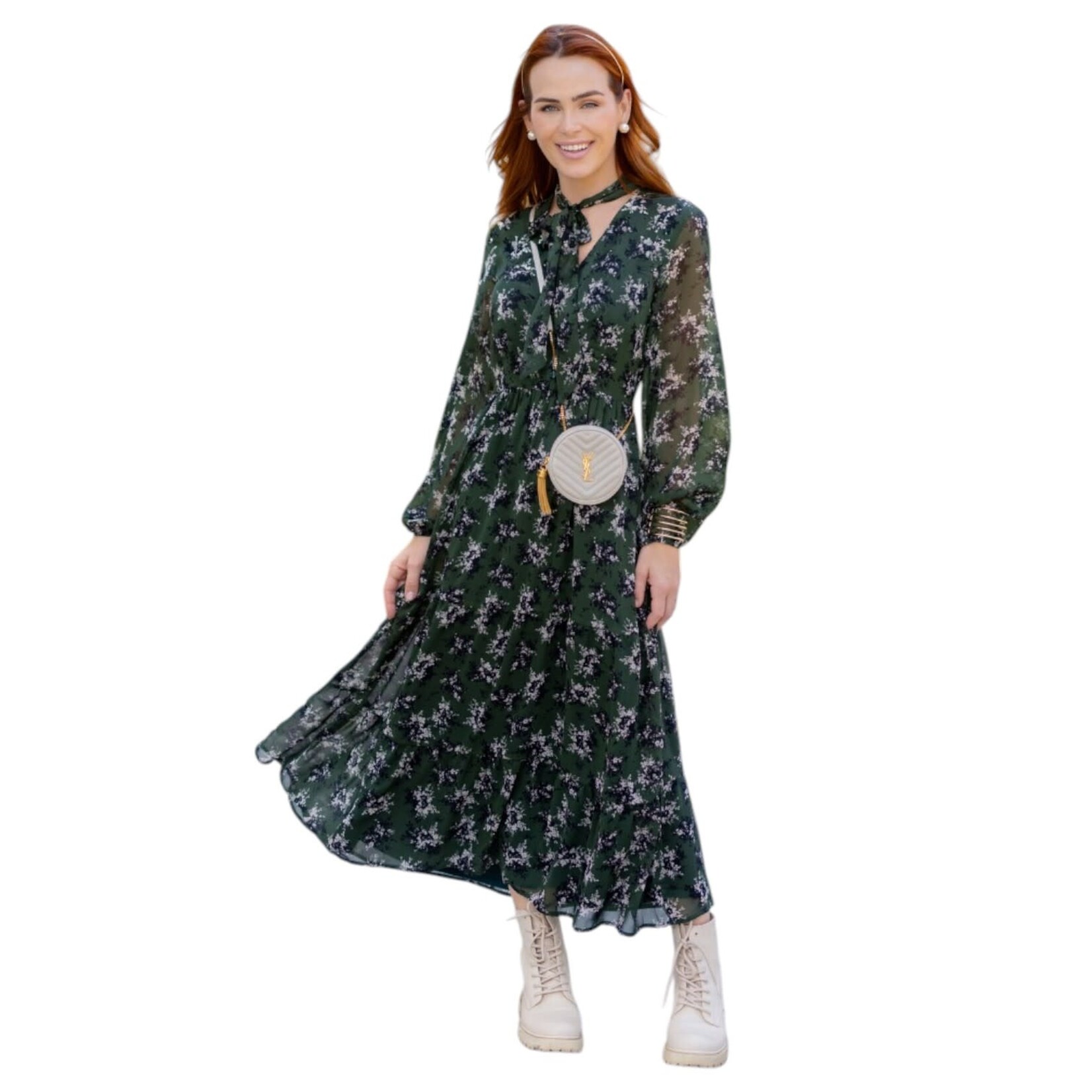 ROKOKO ROKOKO CHIFFON LONG SLEEVE DRESS R603176