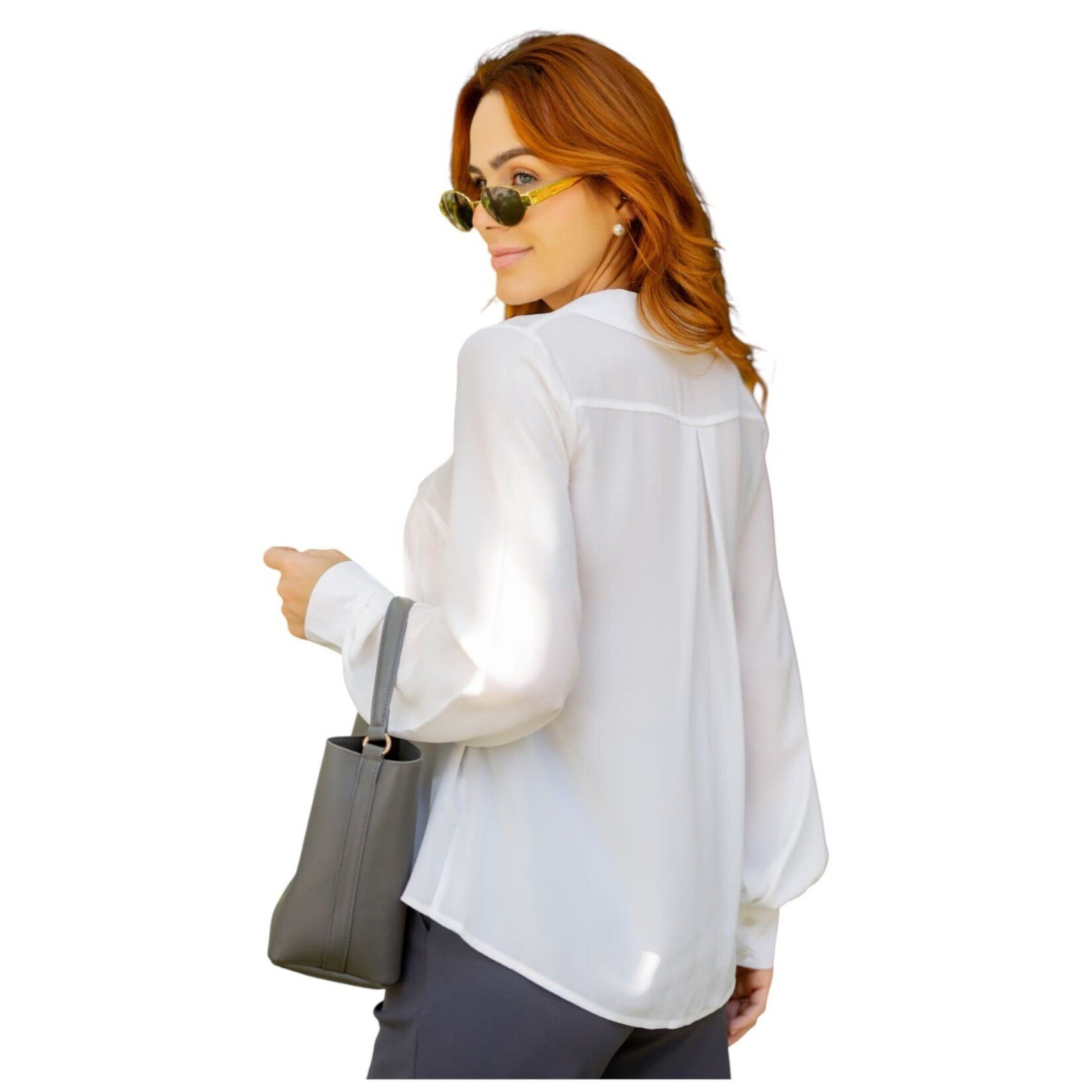 ROKOKO ROKOKO NECK TIE LONG SLEEVE TOP R602948-1