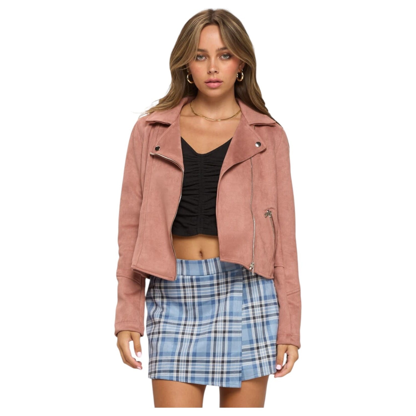 BLASHE BLASHE SUEDE RIDER JACKET BJ07100