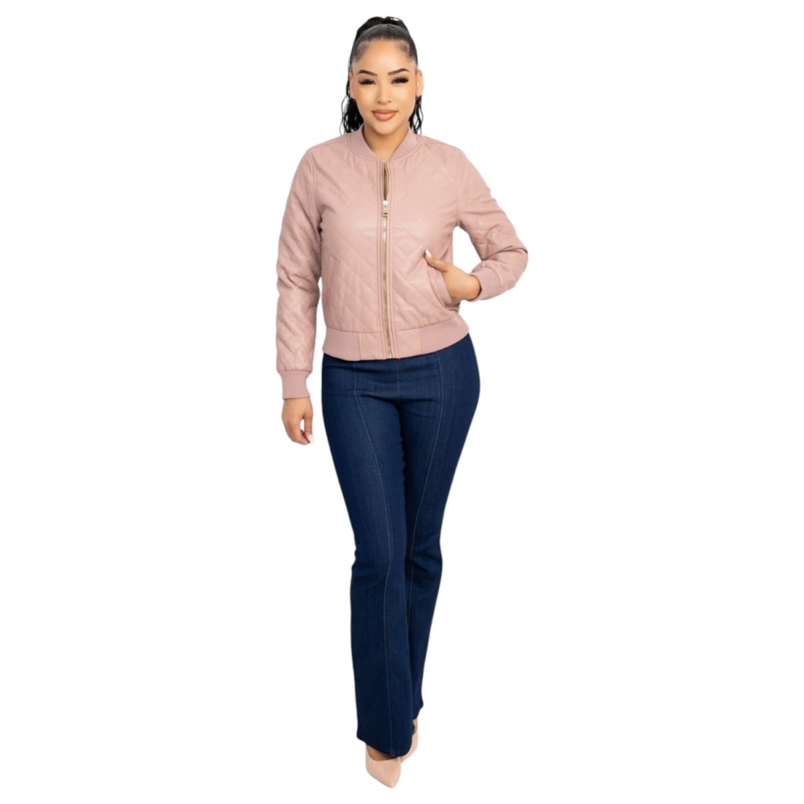 IRIS IRIS QUILTED BOMER JACKET DBJ50938