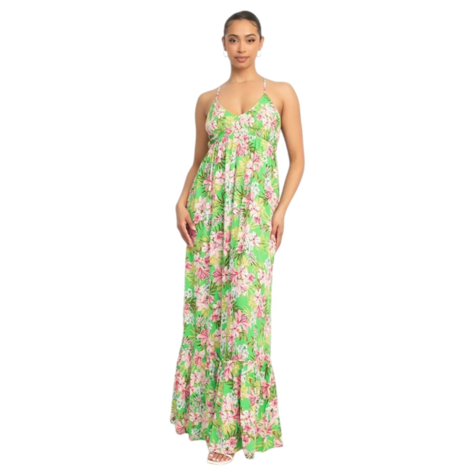 IRIS IRIS THIN STRAP MAXI DRESS  BD05572-SR983