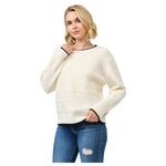 CIELO CIELO BLANKET STITCH PULLOVER SWEATER  SW713