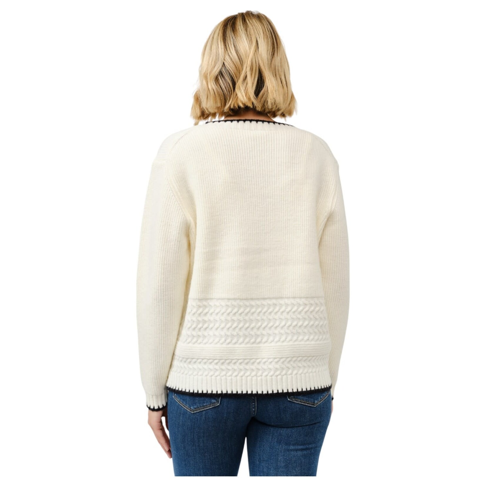 CIELO CIELO BLANKET STITCH PULLOVER SWEATER  SW713