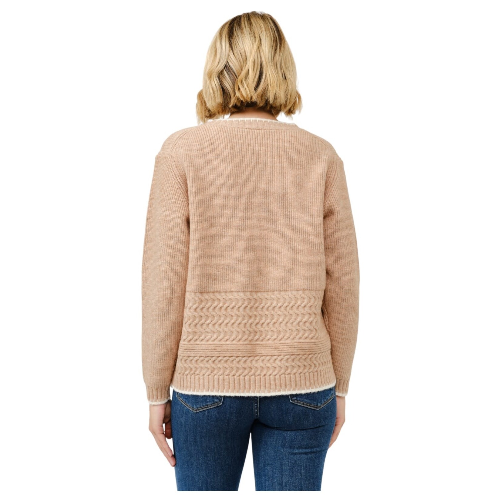 CIELO CIELO BLANKET STITCH PULLOVER SWEATER  SW713
