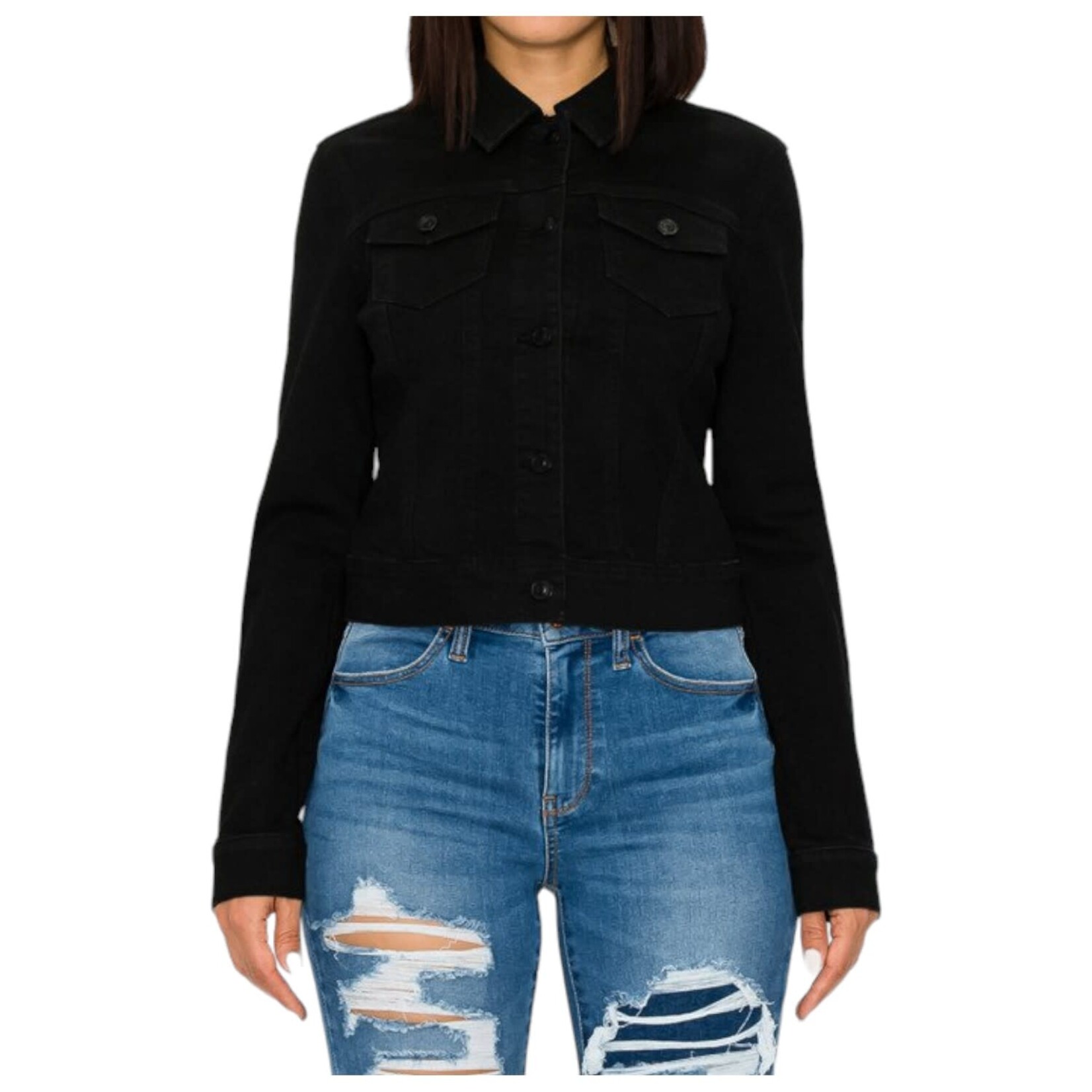 WAX JEANS WAX STONE WASHED DENIM JACKET 90243