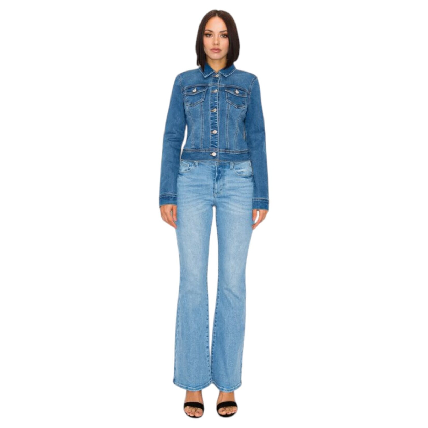 WAX JEANS WAX STONE WASHED DENIM JACKET 90243