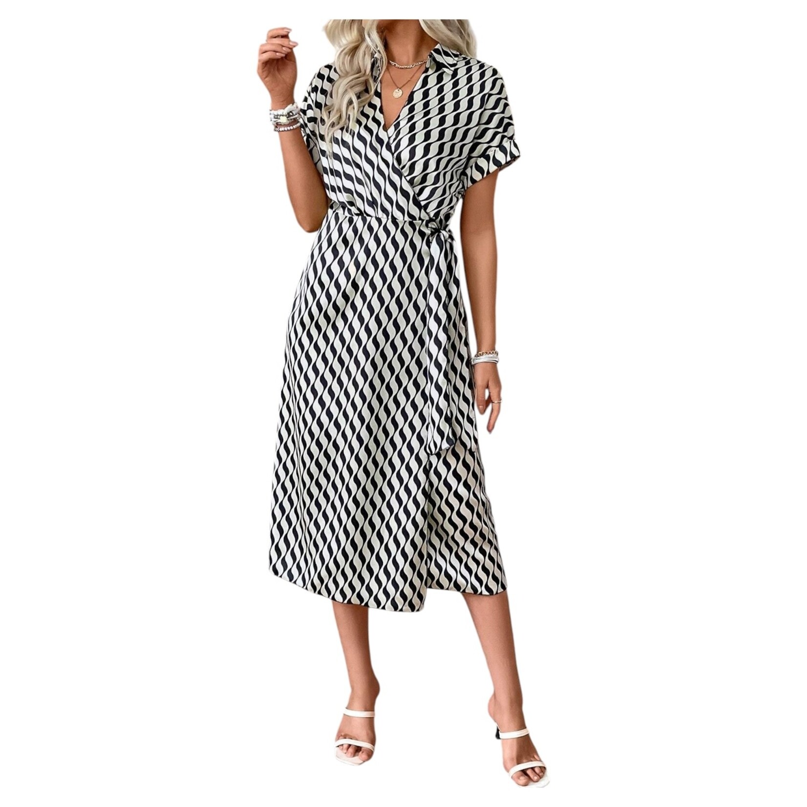 MISS KELLY MISS KELLY SIDE TIE DRESS SD5500