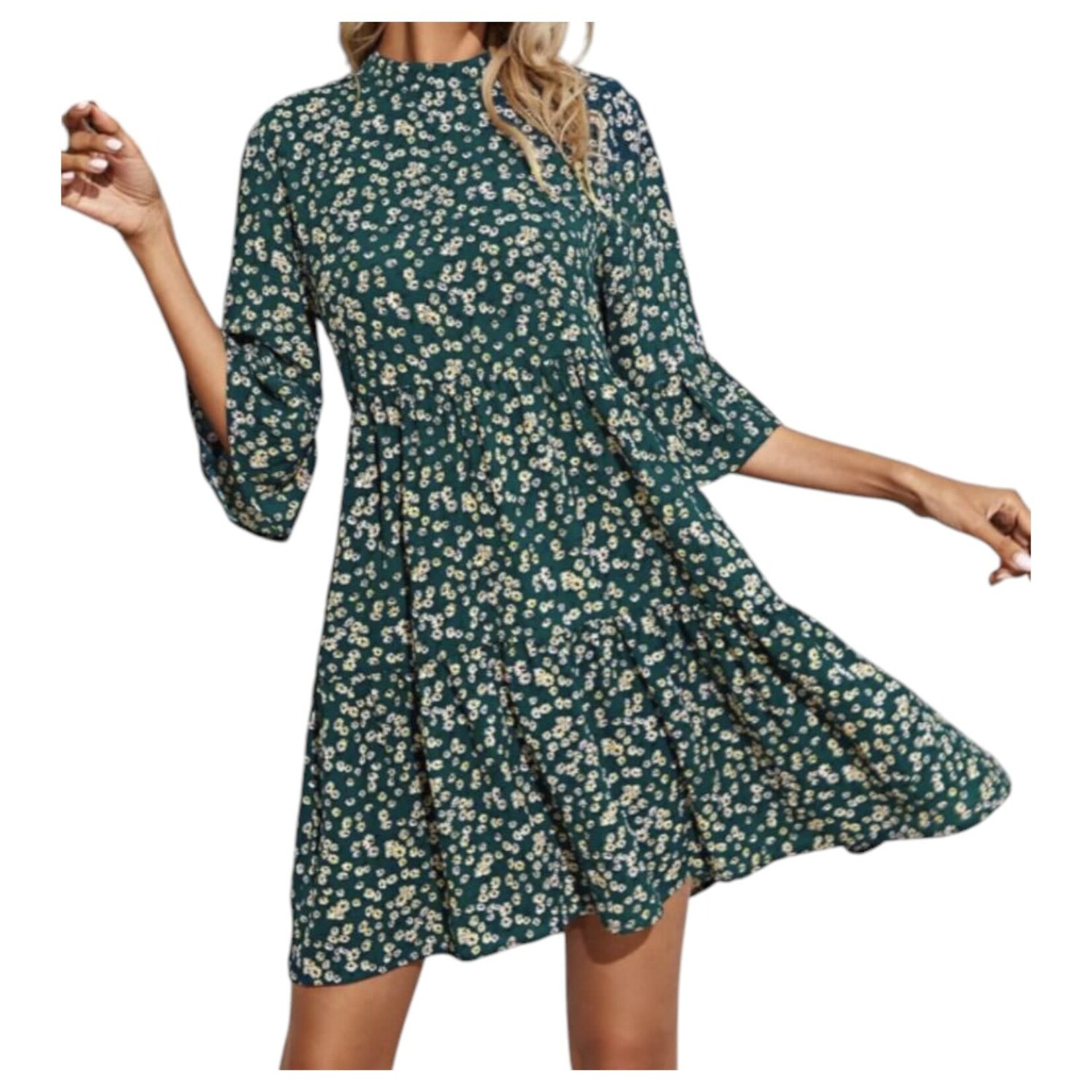 MISS KELLY MISS KELLY 3/4 SLEEVE KNEE DRESS SD4053