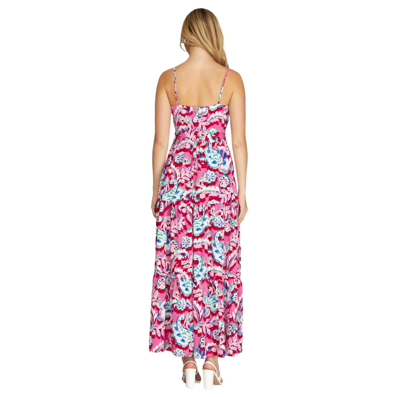 SHE & SKY SHE & SKY CAMI TIERED MAXI DRESS SY6487