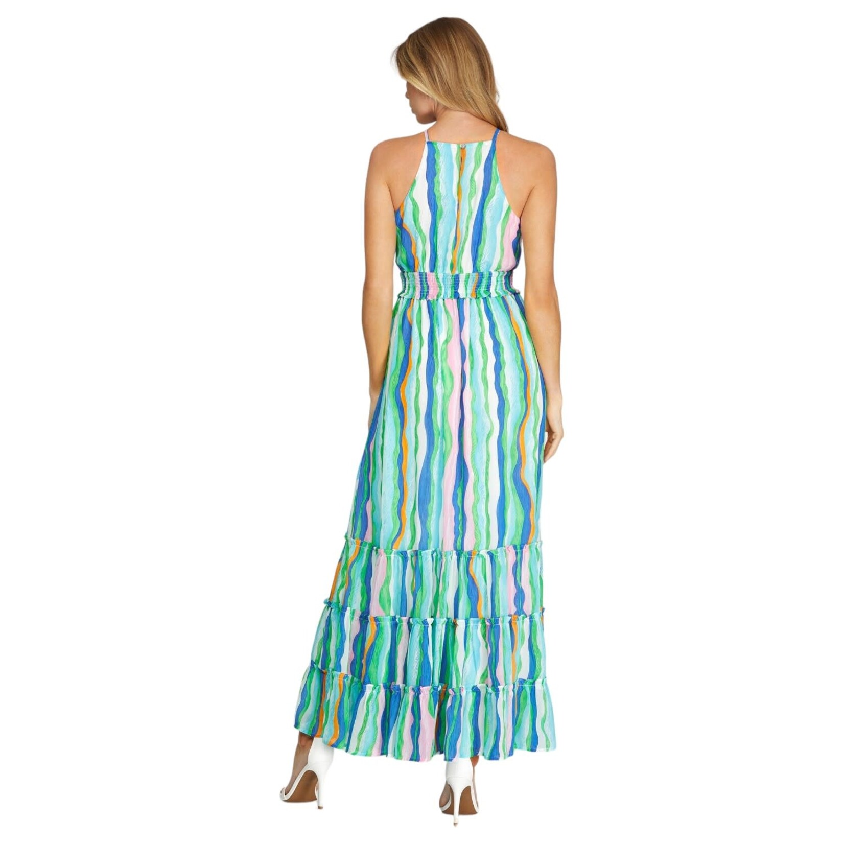 SHE & SKY SHE & SKY SLEEVELESS WOVEN MAXI DRESS SY6524