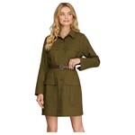 SHE & SKY SHE & SKY LONG SLEEVE DRESS WITH BELT SY7381