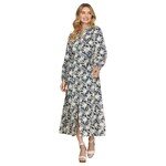 SHE & SKY SHE &  SKY LONG SLEEVE BUTTON DOWN DRESS SY7847