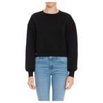 AMBIANCE APPAREL AMBIANCE FLEECE ROUND NECK PULLOVER CROPPED SWEATER 75480