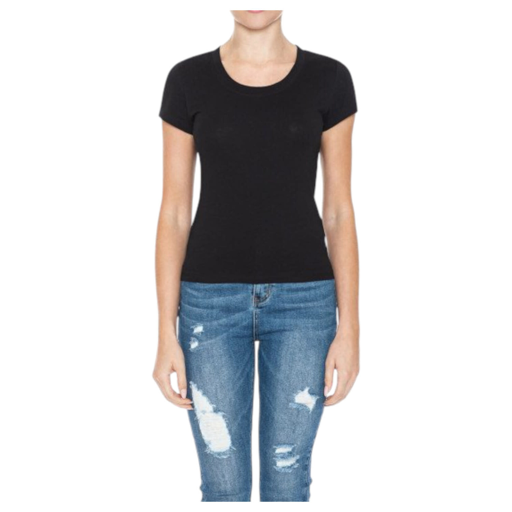 AMBIANCE APPAREL AMBIANCE ROUND NECK SHORT SLEEVE TOP 75200