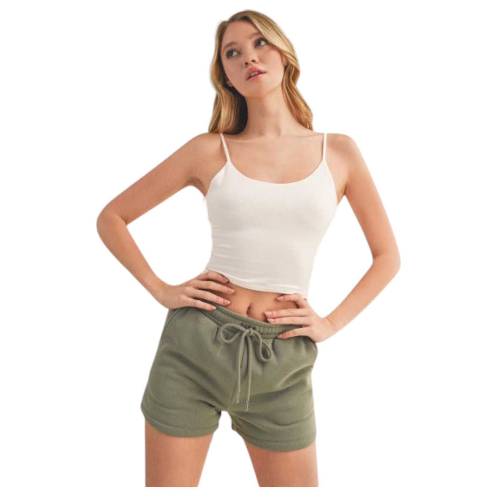 AMBIANCE APPAREL AMBIANCE DOUBLE LAYERED SCOOP NECK CROP CAMI TOP 75193