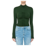 AMBIANCE APPAREL AMBIANCE MOCK NECK CROP TOP 74586