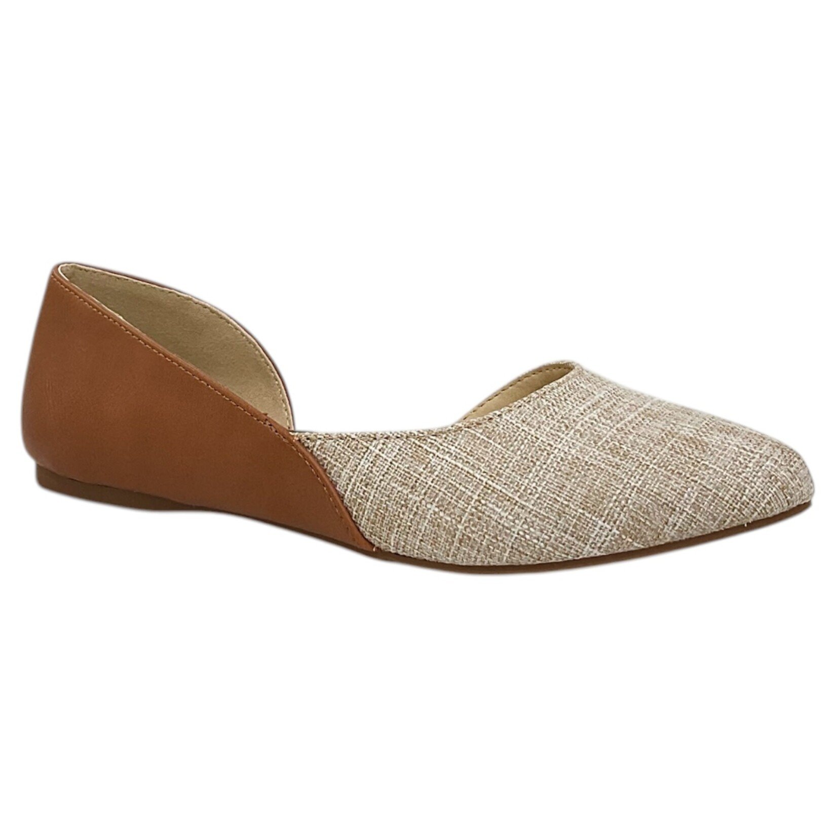 SODA CITY CLASSIFIED POINTED TOE FLATS NOW