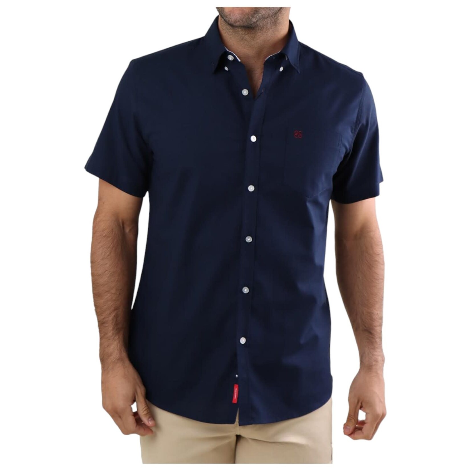 OLEG CASSINI OLEG CASSINI SOLID SHORT SLEEVE SHIRT 13S-1868