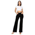 ENCORE JEANS ENCORE CLASSIC HIGH RISE HEAVY WIDE LEG JEANS V2439B