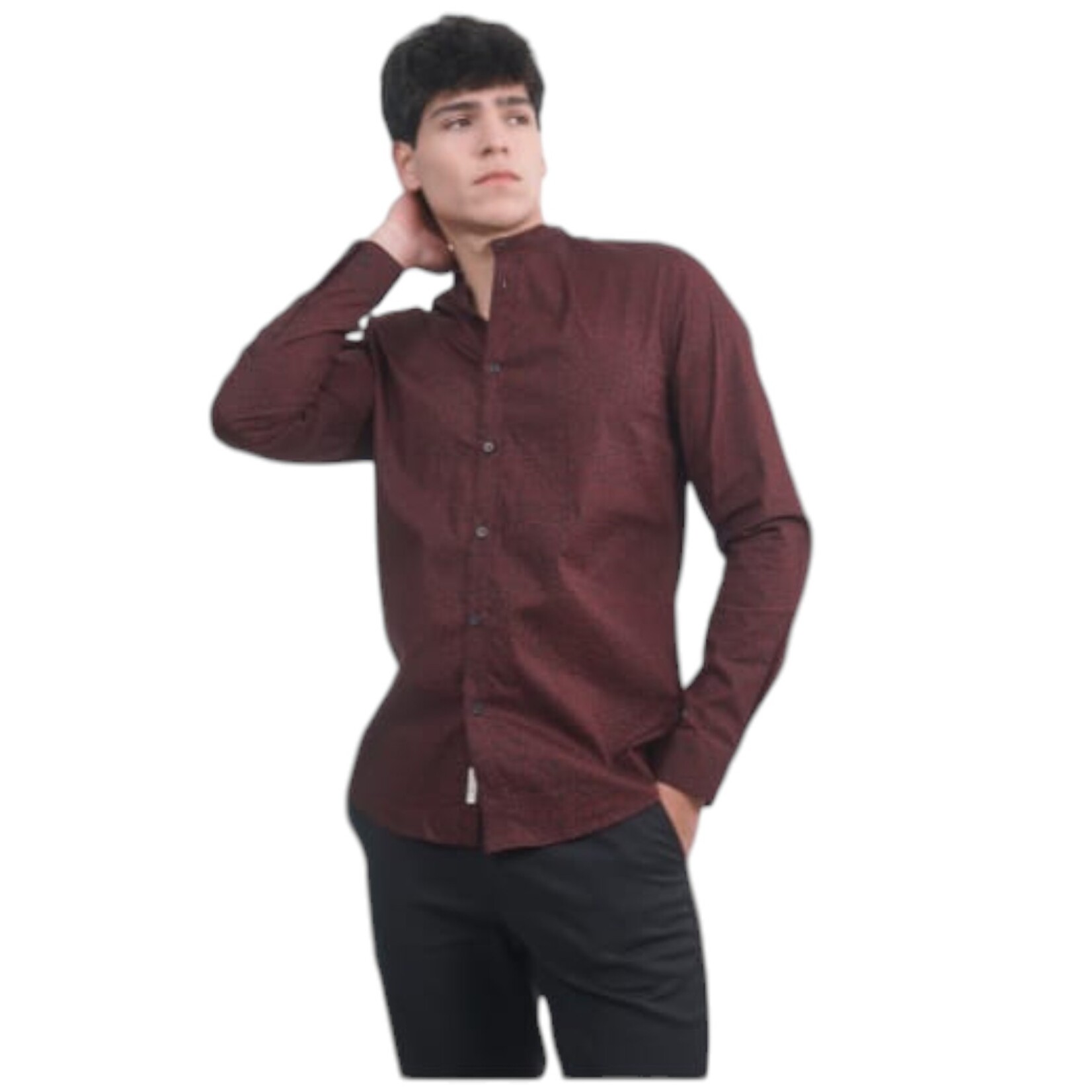 ESTIVANELI ESTIVANELI LONG SLEEVE MINI PATTERN SHIRT KD-101663