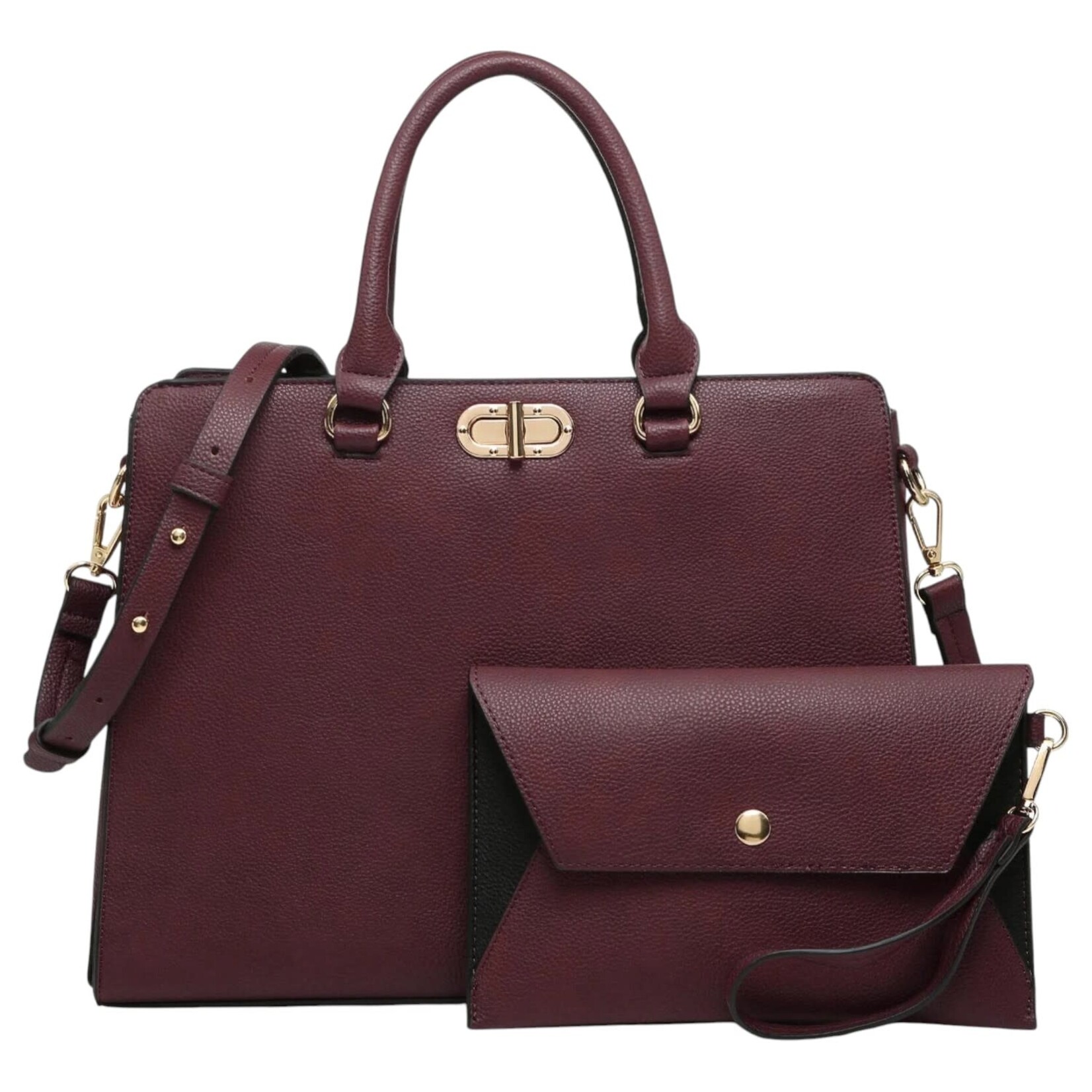 DASEIN DASEIN SATCHEL WITH WRISTLET XL-23-7581
