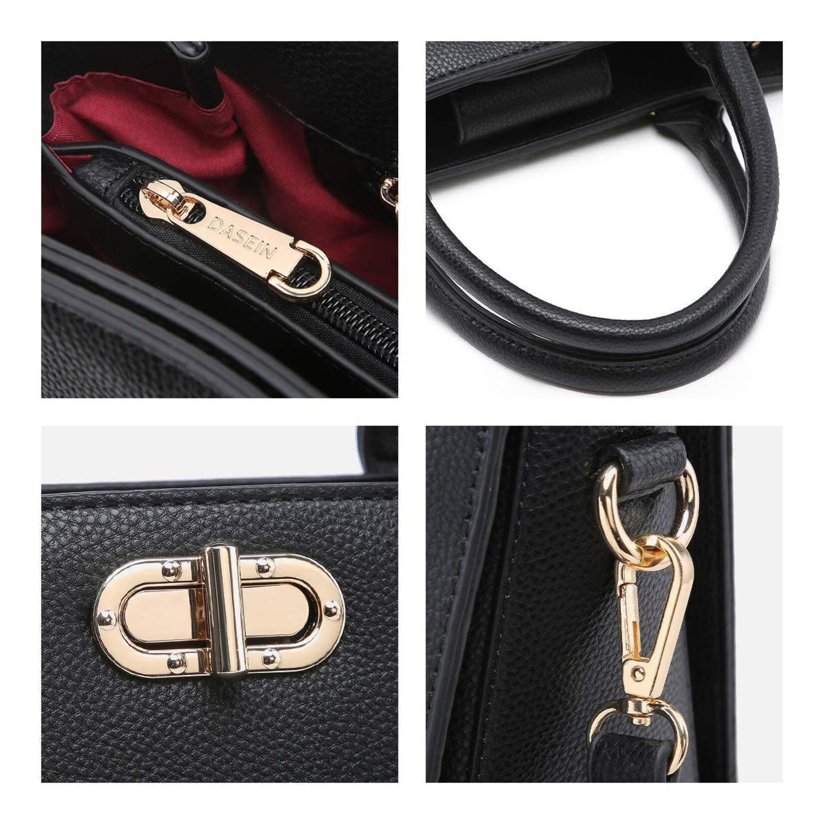 DASEIN DASEIN SATCHEL WITH WRISTLET XL-23-7581