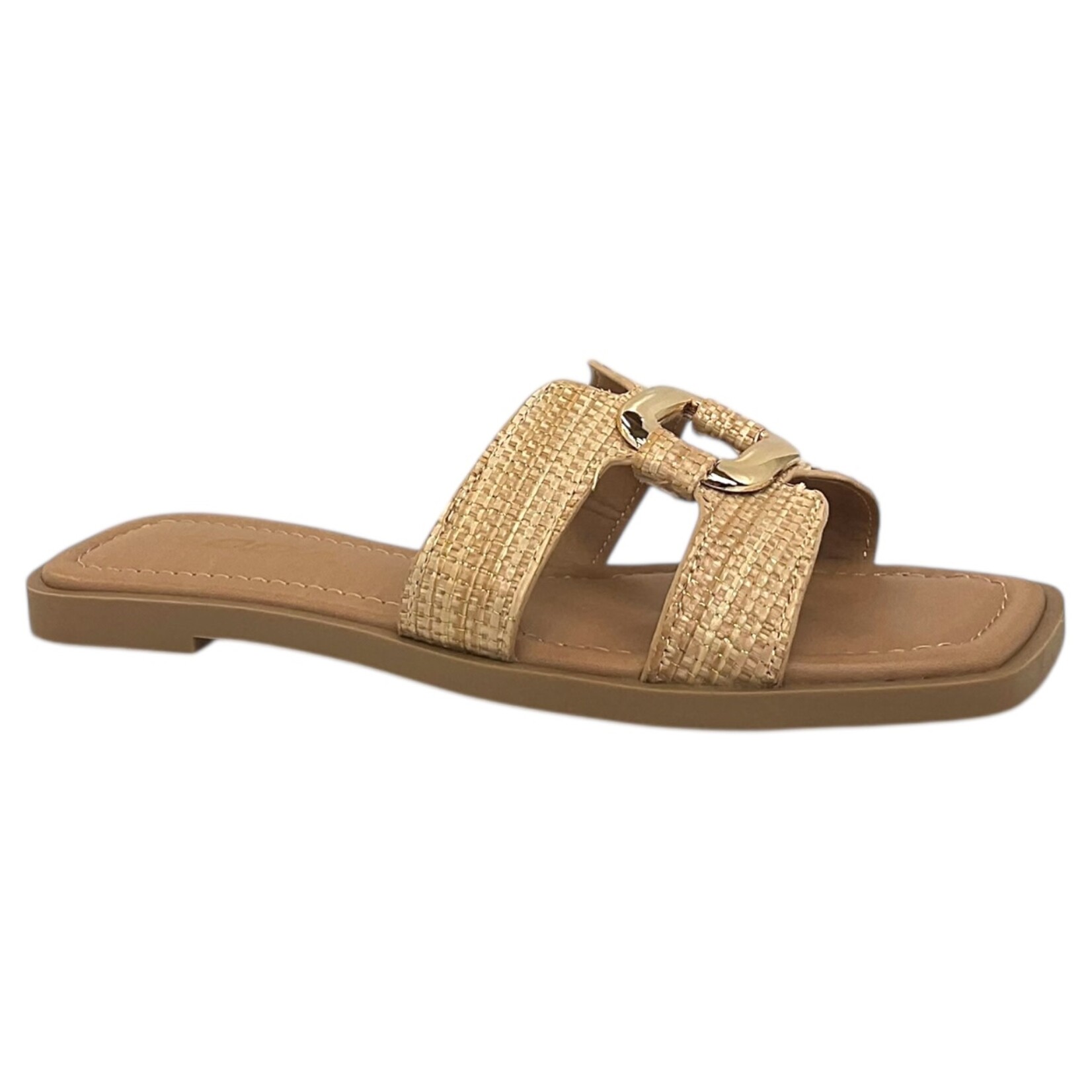 SODA SODA GOLD LOOP SLIDE SLIPPER FENG