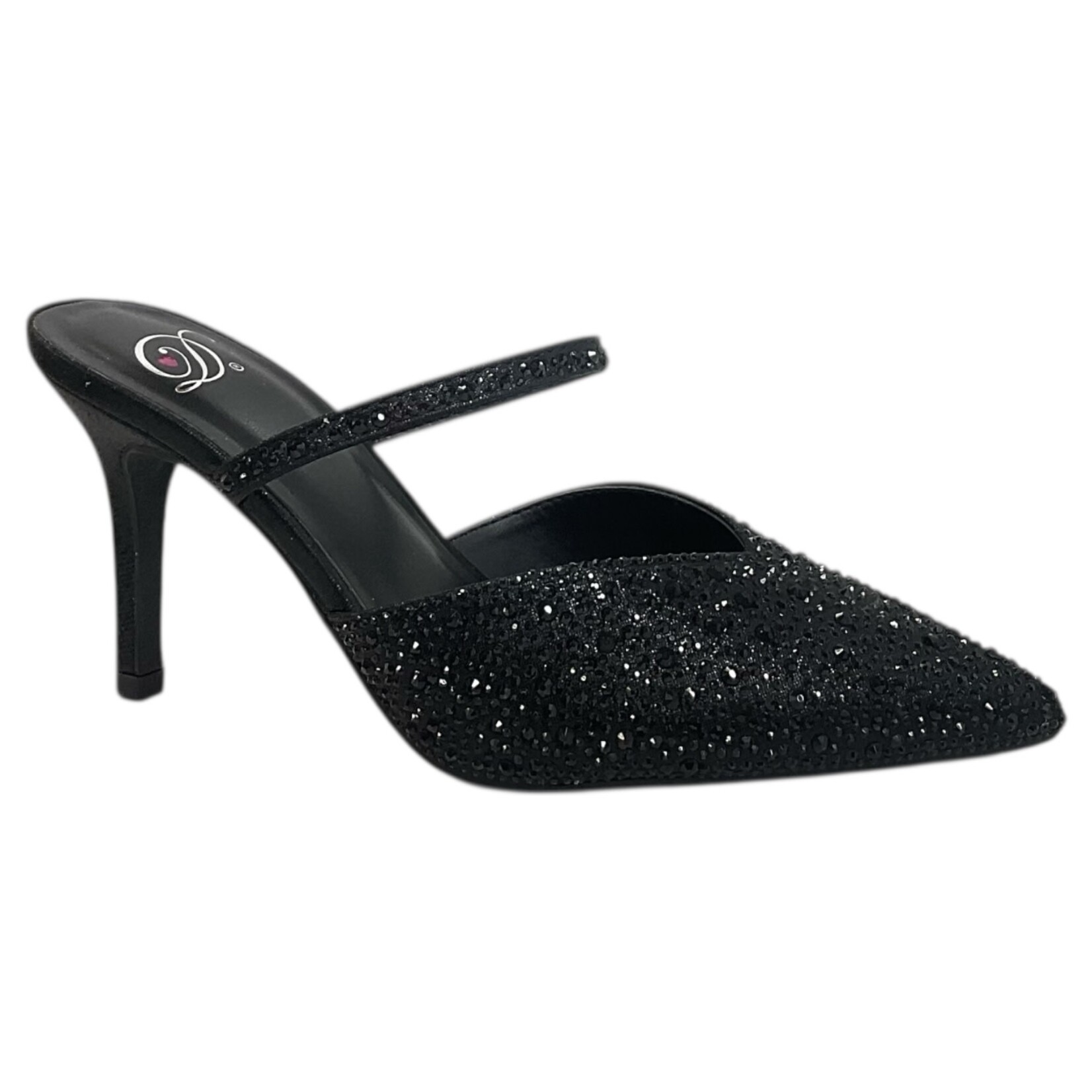 DELICIOUS DELICIOUS RHINESTONE CLOSED TOE HEEL SARNIE