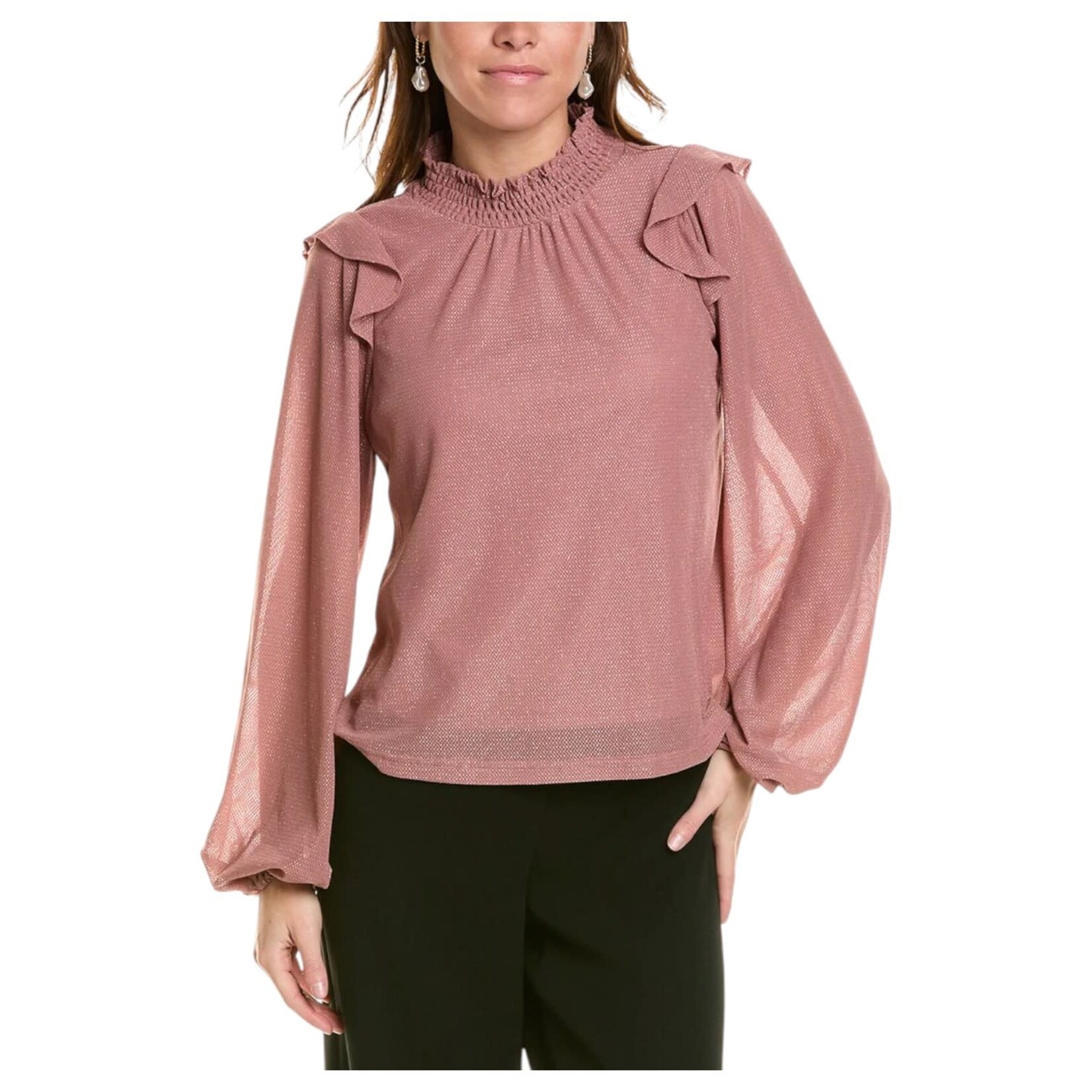 HYFVE HYFVE RUFFLE LONG SLEEVE TOP HF25C118