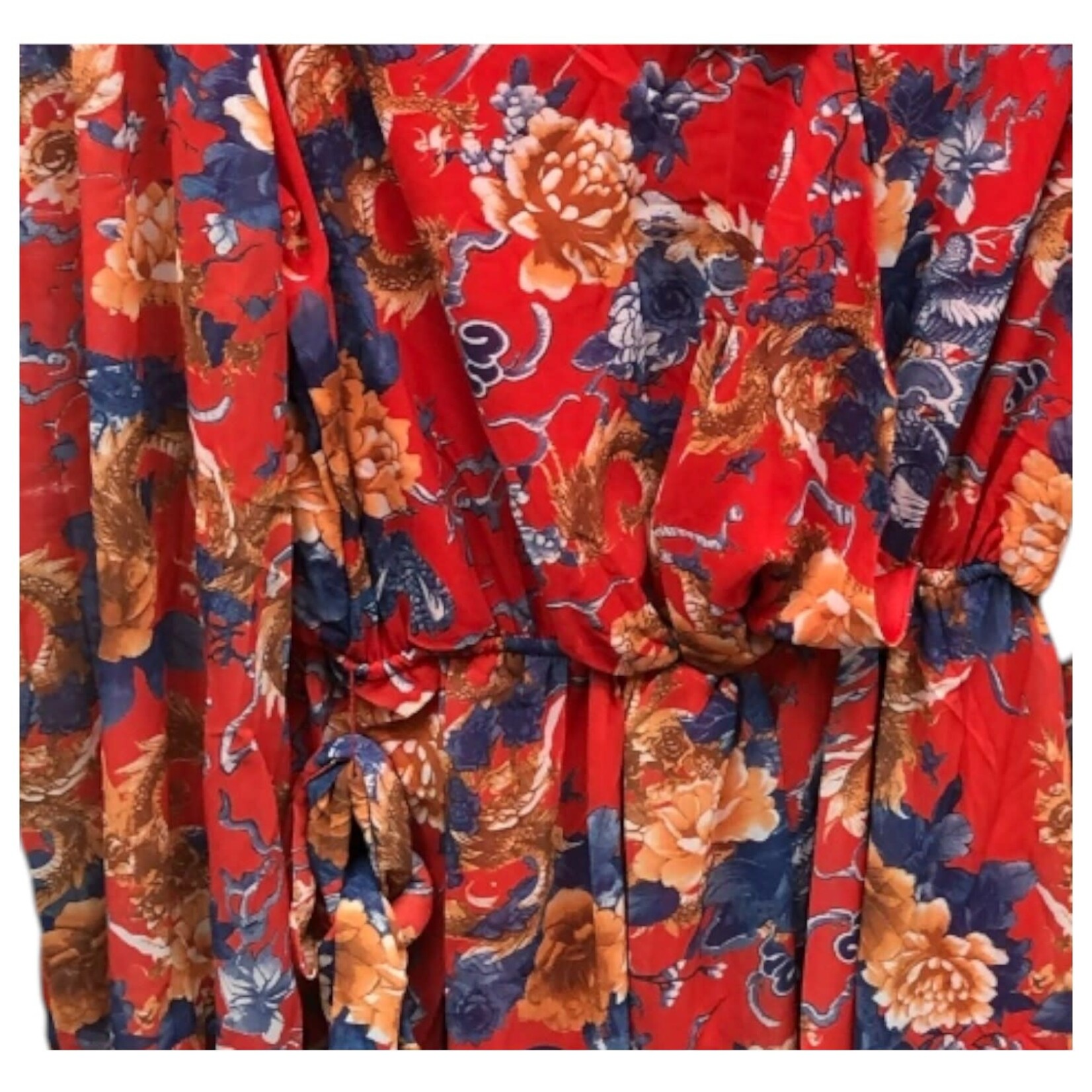 CHOCOLATE CHOCOLATE PLUS FLORAL LONG SLEEVE DRESS B16859