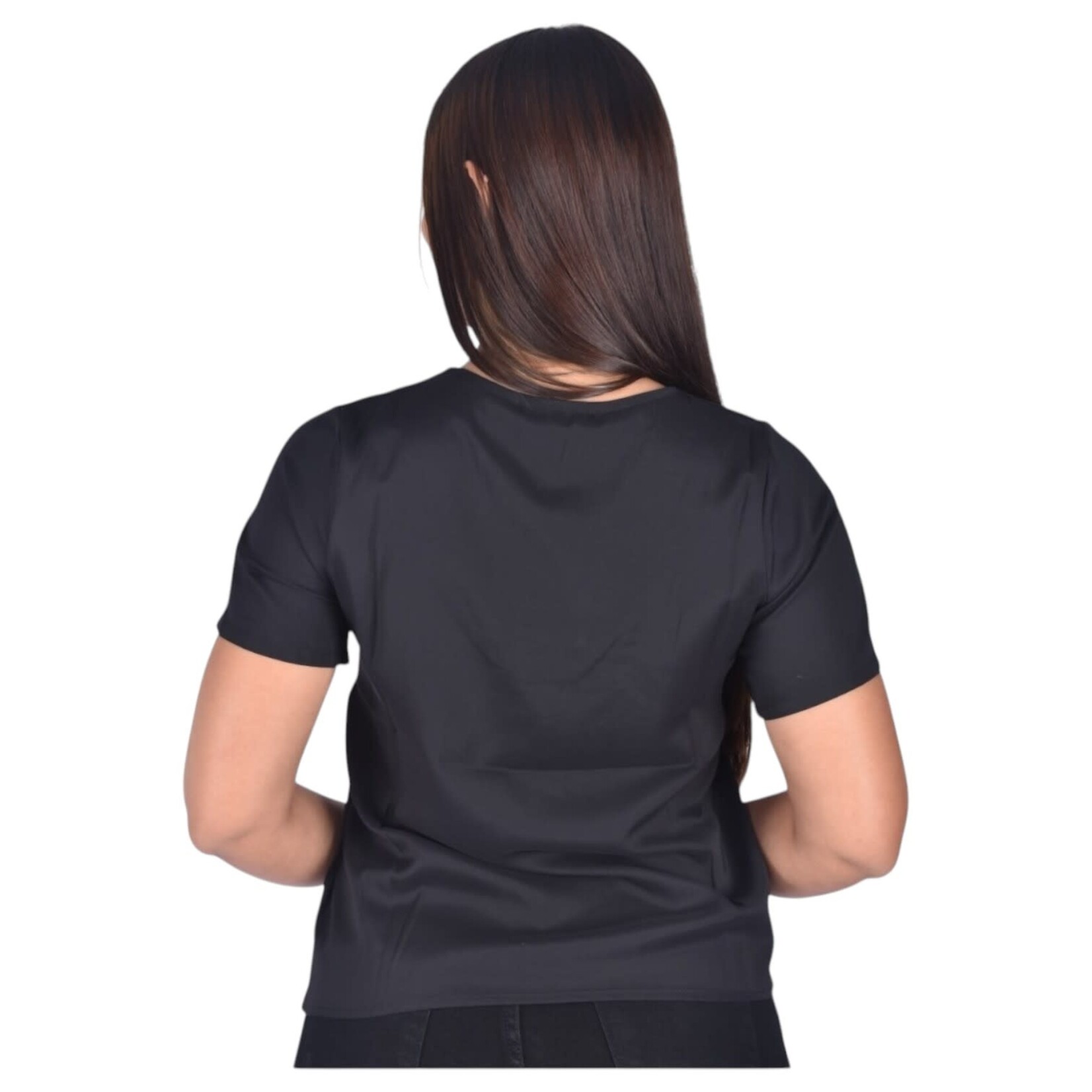 LAC BLEU LAC BLEU PIN DETAIL SHORT SLEEVE TOP B4302