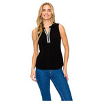 PERSEPTION PERSEPTION EMBELLISHED V-NECK SLEEVELESS TOP TP-MS-1416