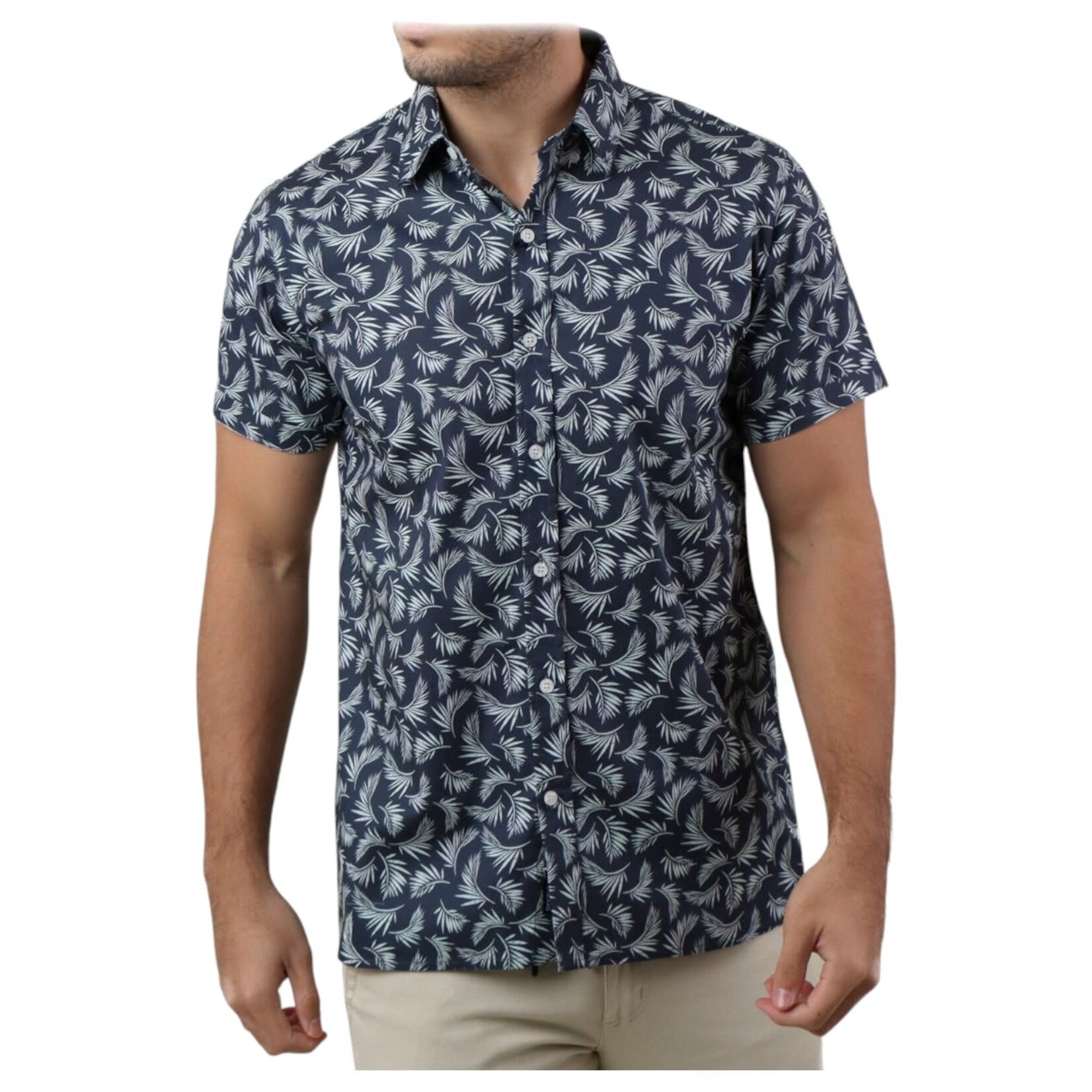 JORDACHE CLOTHING JORDACHE SHORT SLEEVE PRINT SHIRT 20C-715