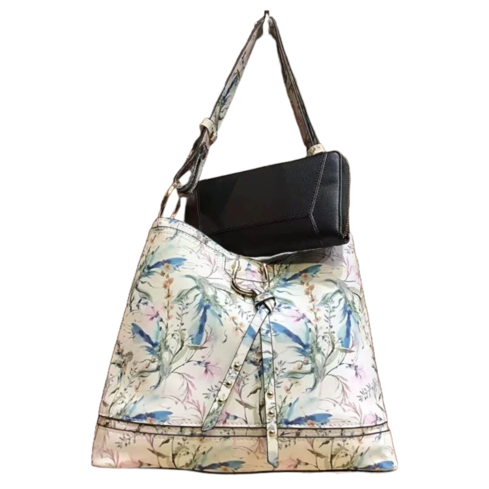 DRAGON SPHERE DRAGON SPHERE TRIPLE COMPARTMENT CONVERTIBLE HOBO 9546