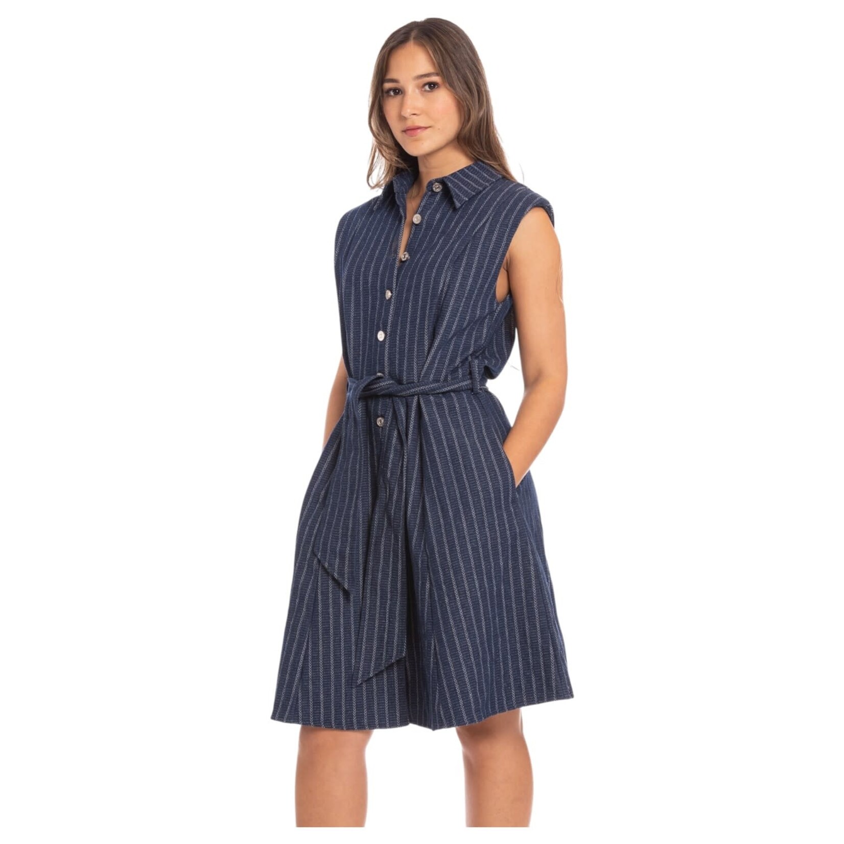 ESSENCIA ESSENCIA SLEEVELESS BELTED DRESS MM6034