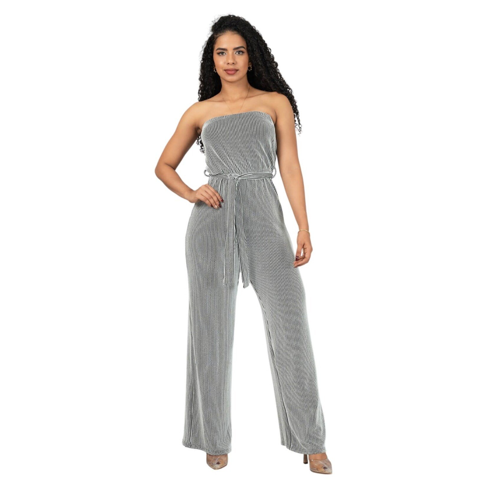 ANGELUS ANGELUS TUBE TIE WAIST JUMPSUIT PA-5097