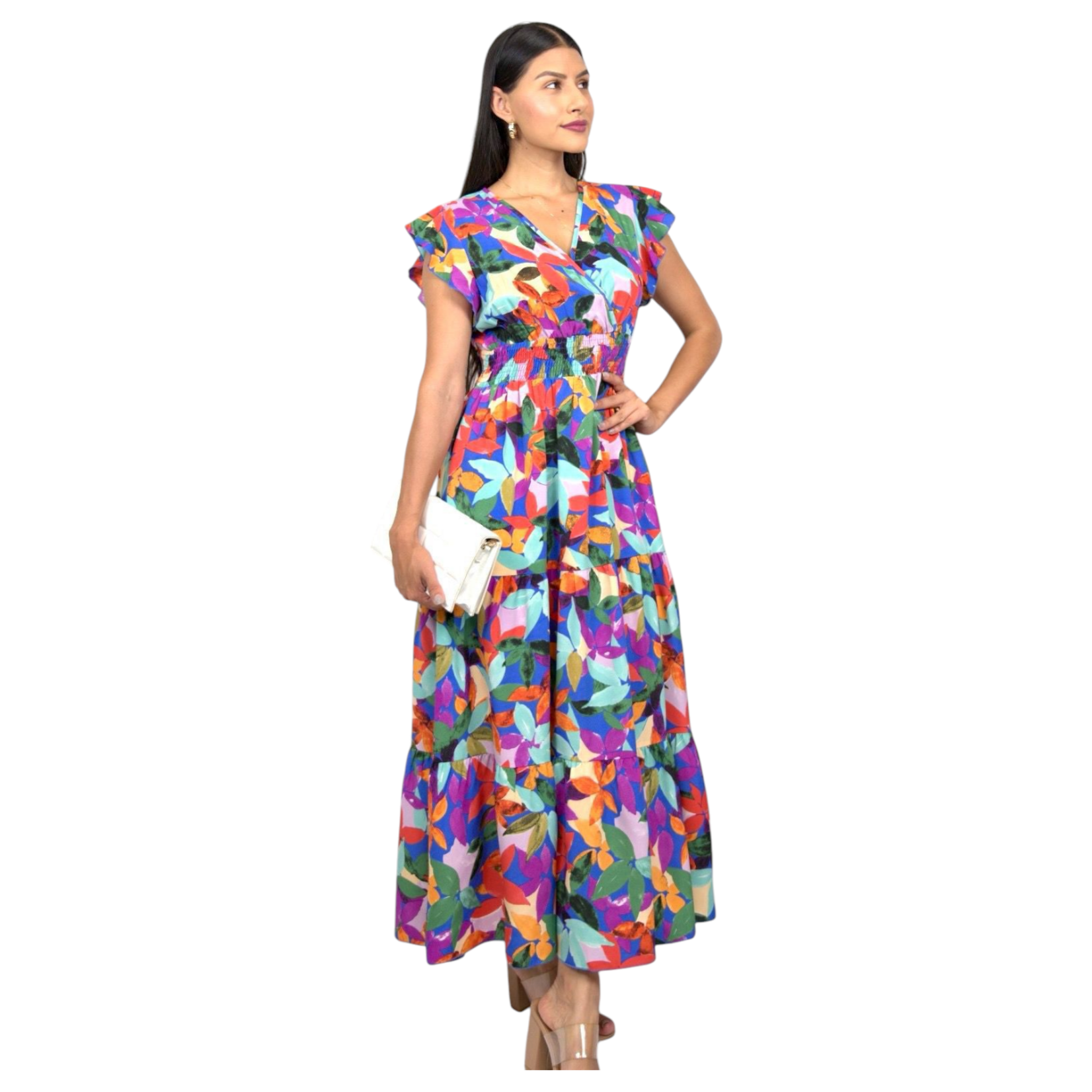 MISS KELLY MISS KELLY FLORAL MAXI DRESS SD5403