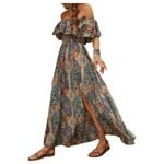 MISS KELLY MISS KELLY OFF SHOULDER MAXI DRESS SD5435