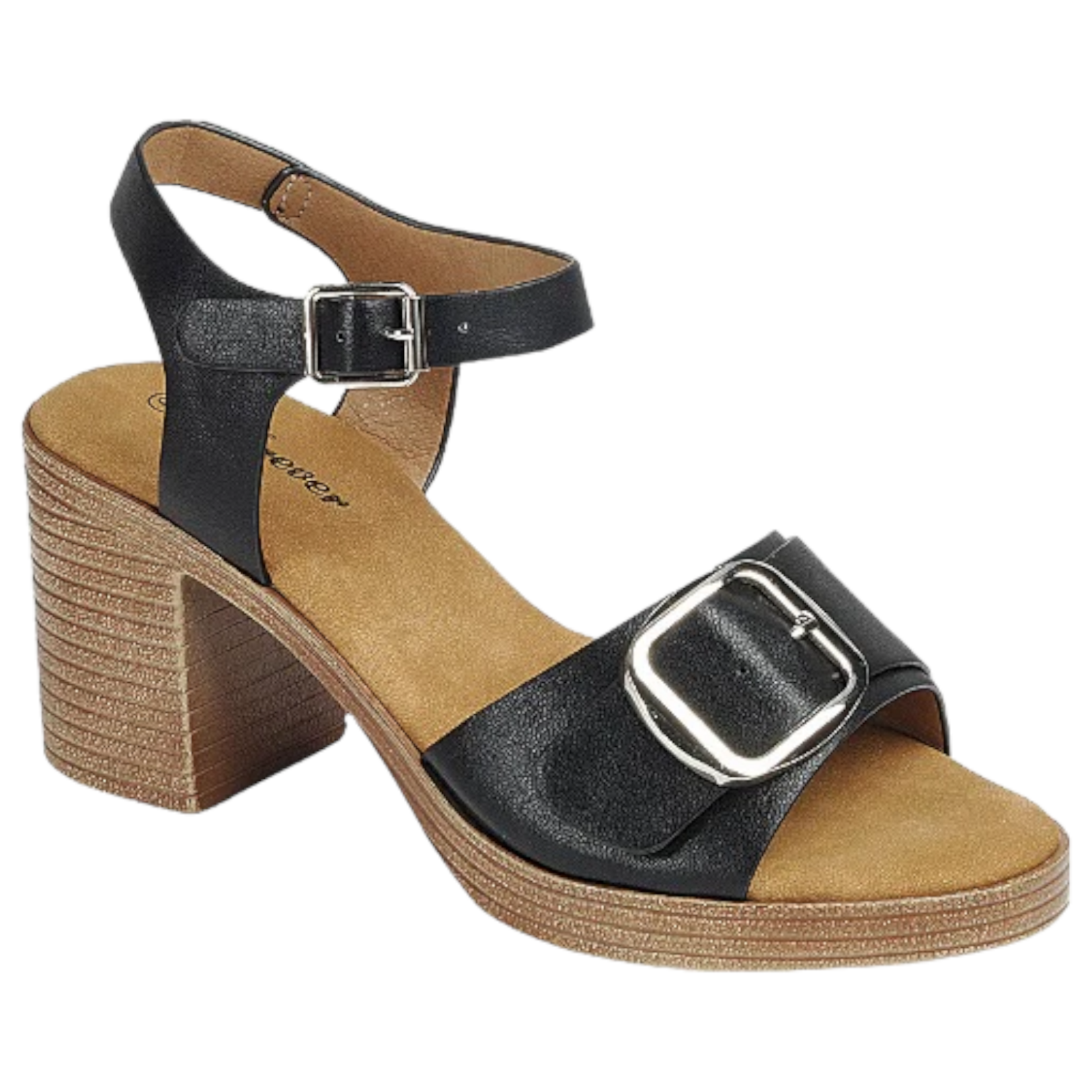 FOREVER FOREVER BUCKLE DETAIL BLOCK HEEL HIGHLAND-24
